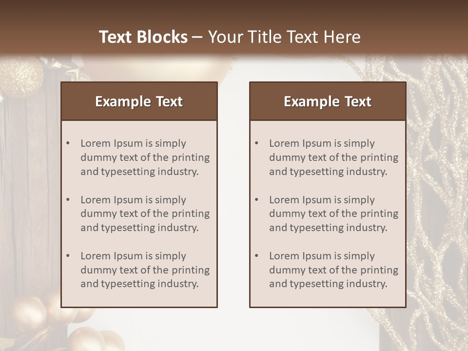 Brown Ball Branch PowerPoint Template