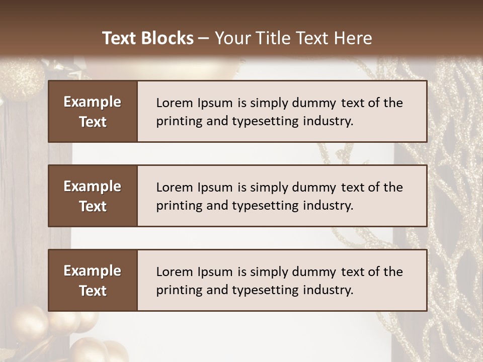 Brown Ball Branch PowerPoint Template