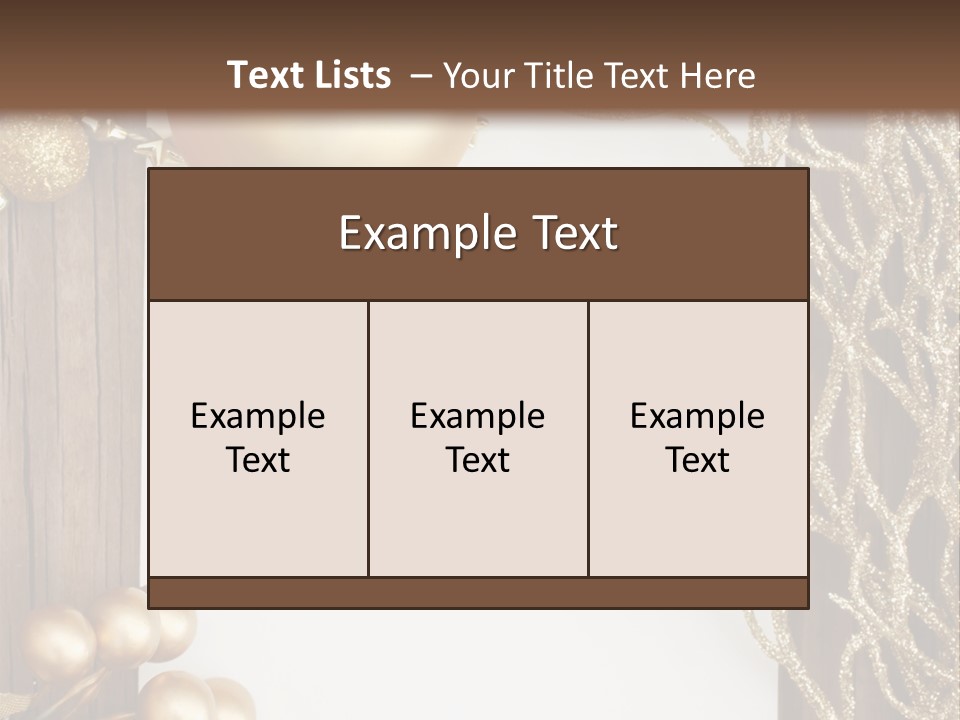 Brown Ball Branch PowerPoint Template