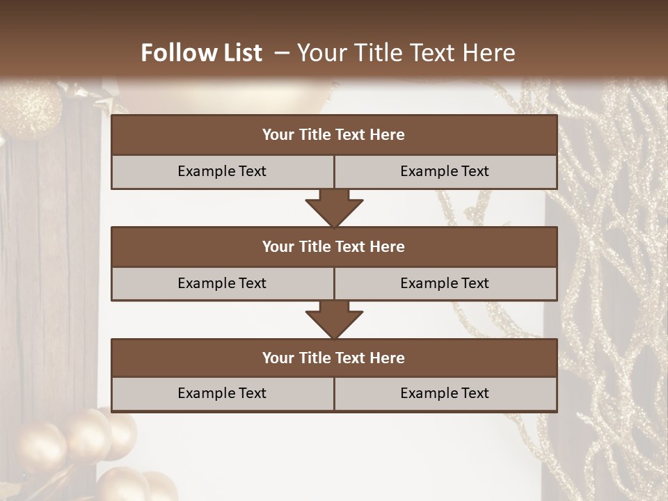 Brown Ball Branch PowerPoint Template