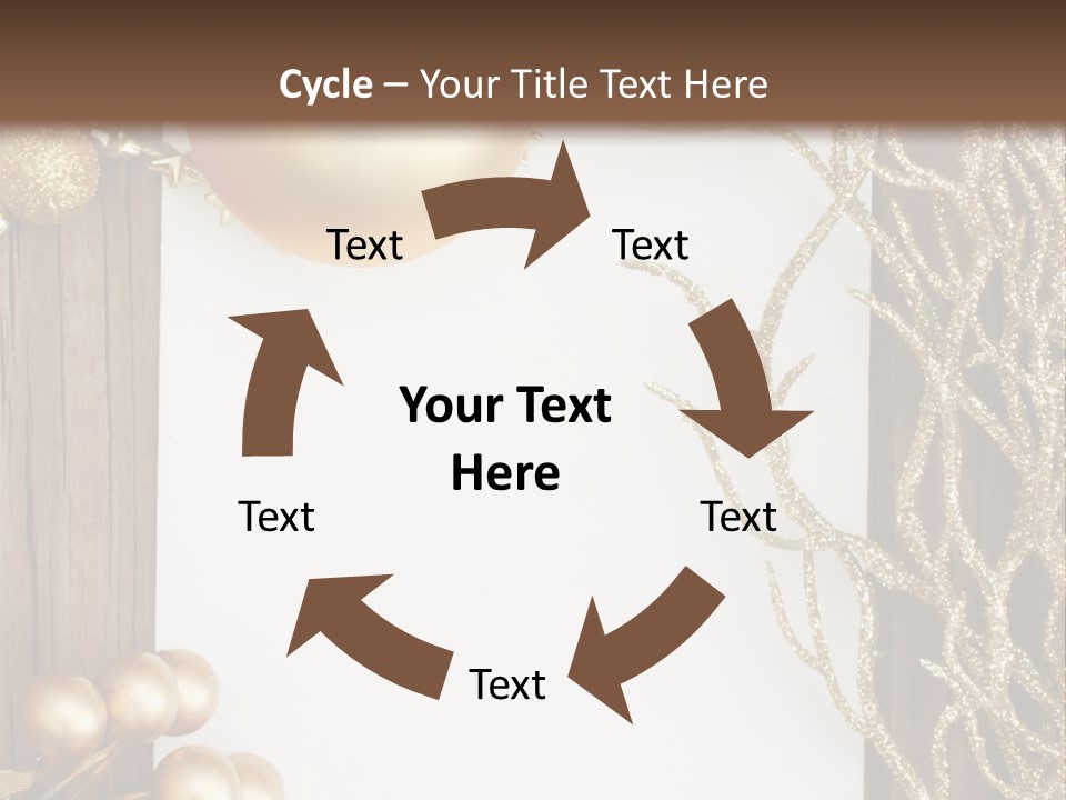 Brown Ball Branch PowerPoint Template