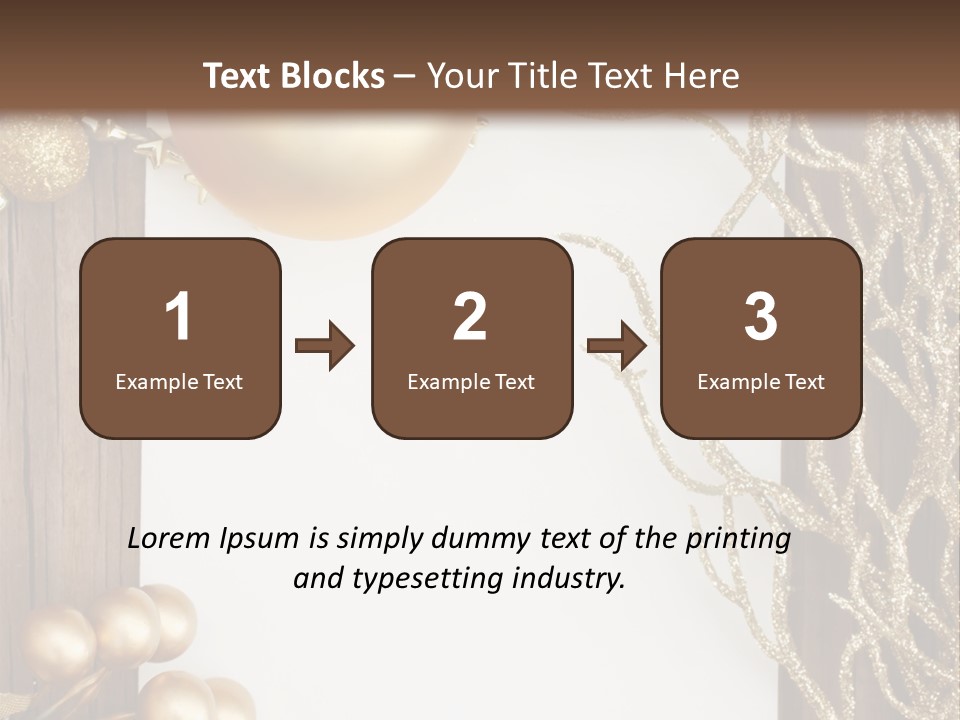 Brown Ball Branch PowerPoint Template