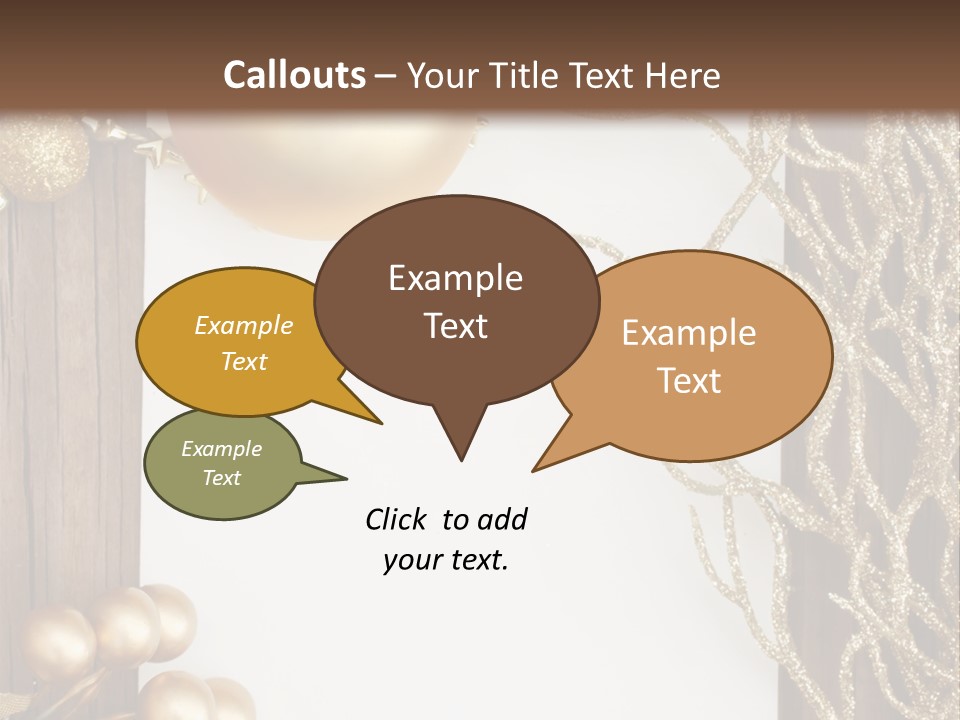 Brown Ball Branch PowerPoint Template