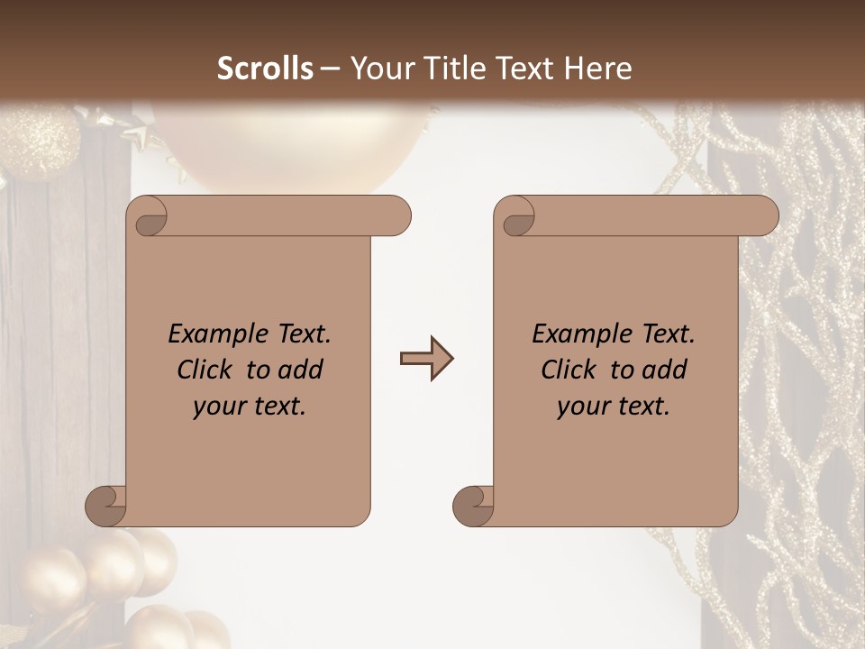 Brown Ball Branch PowerPoint Template