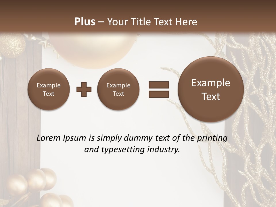Brown Ball Branch PowerPoint Template
