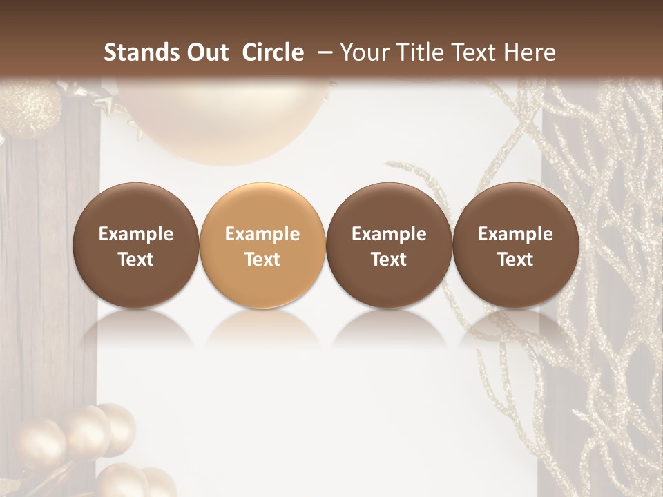 Brown Ball Branch PowerPoint Template