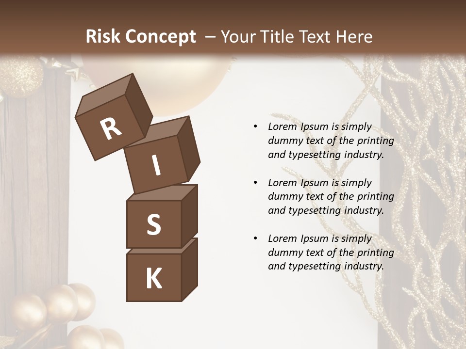 Brown Ball Branch PowerPoint Template