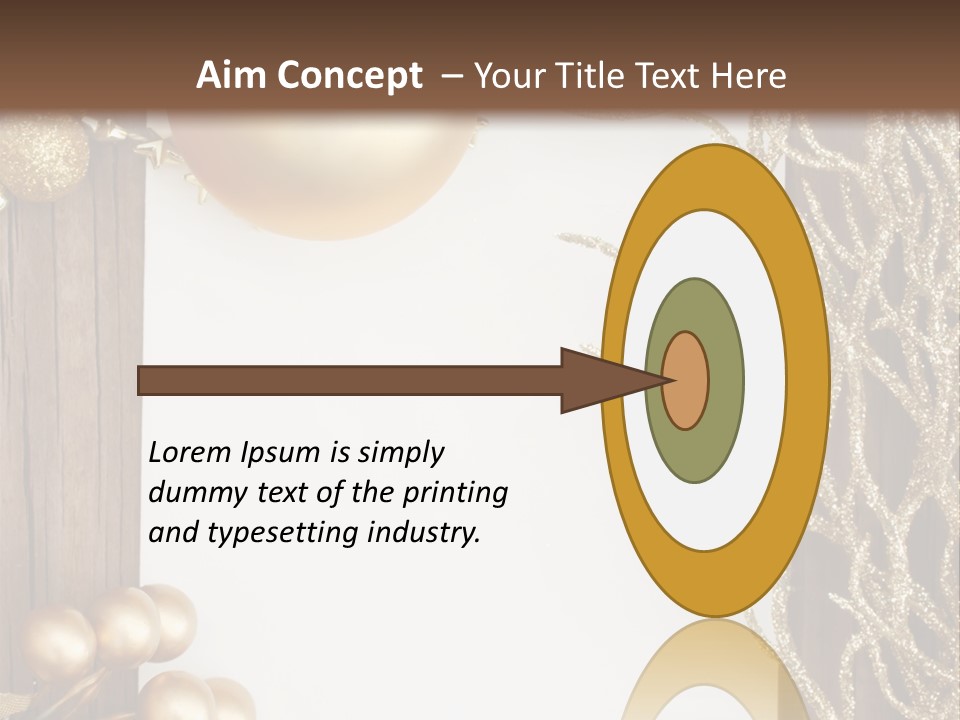 Brown Ball Branch PowerPoint Template