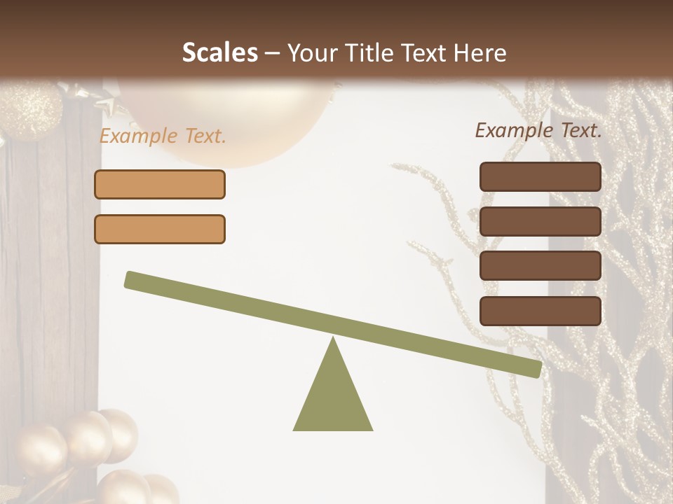 Brown Ball Branch PowerPoint Template