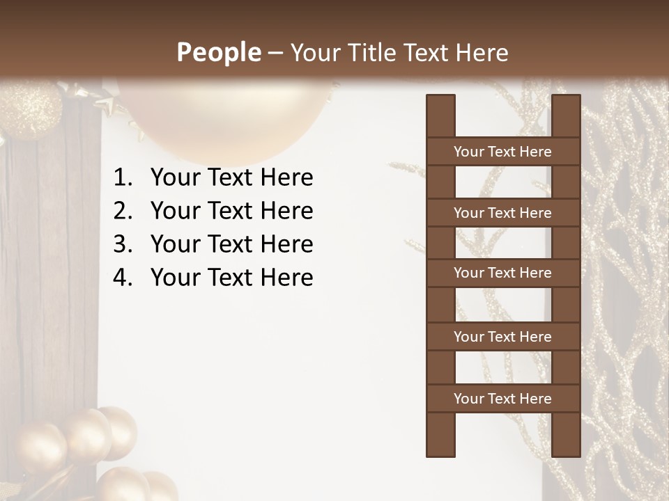Brown Ball Branch PowerPoint Template