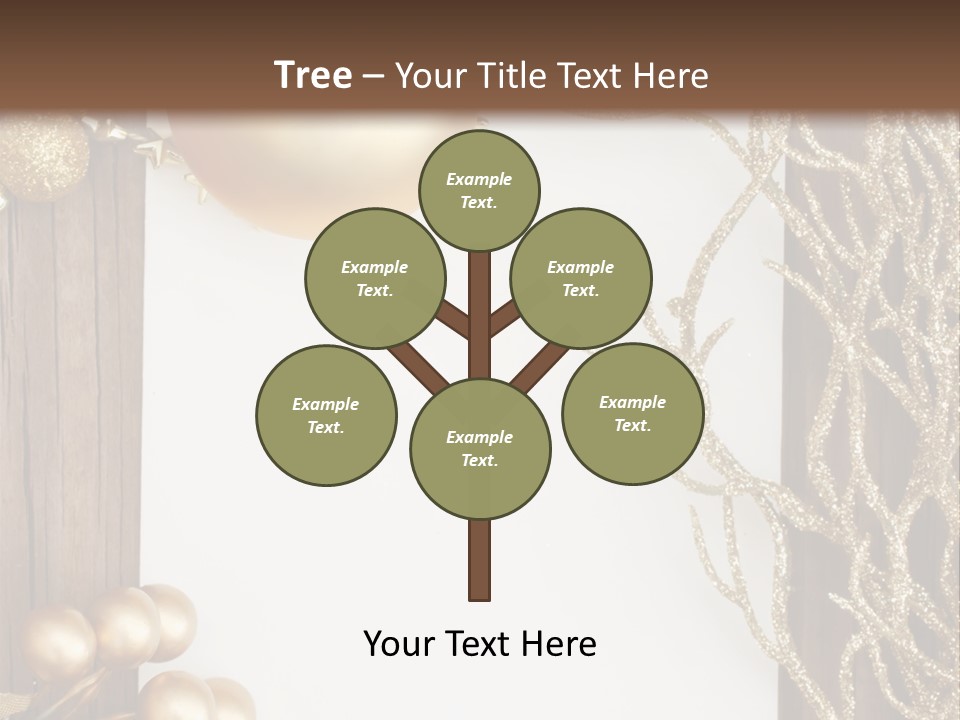 Brown Ball Branch PowerPoint Template