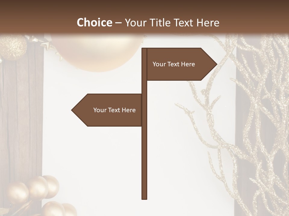 Brown Ball Branch PowerPoint Template