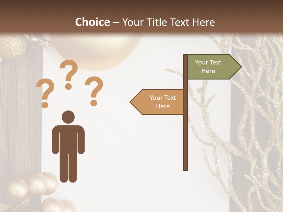 Brown Ball Branch PowerPoint Template