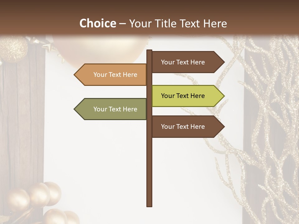 Brown Ball Branch PowerPoint Template