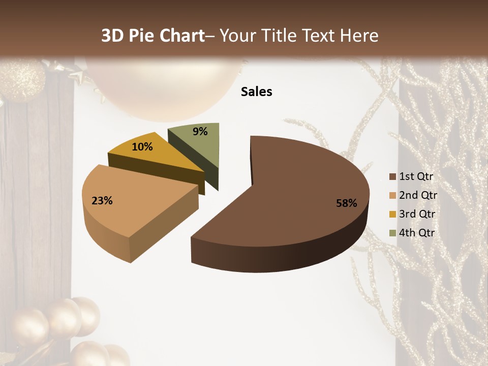 Brown Ball Branch PowerPoint Template