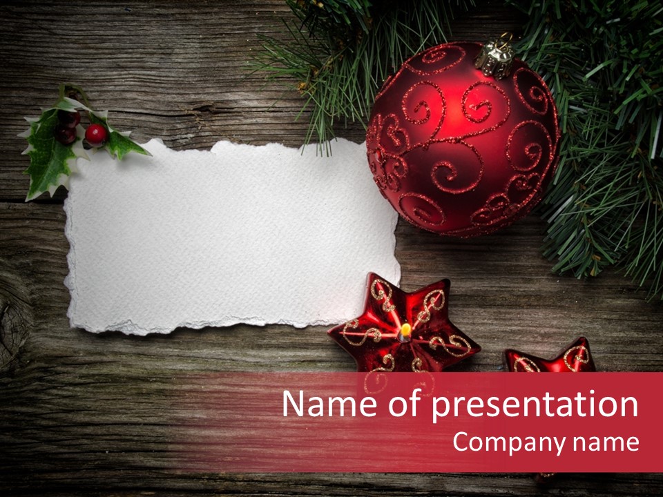 Fire Branch Santa PowerPoint Template