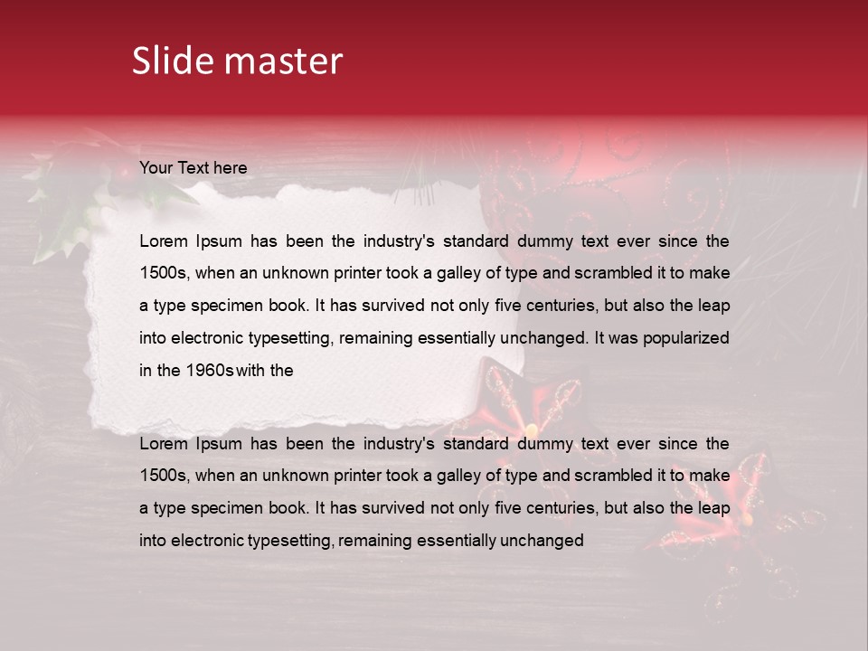 Fire Branch Santa PowerPoint Template