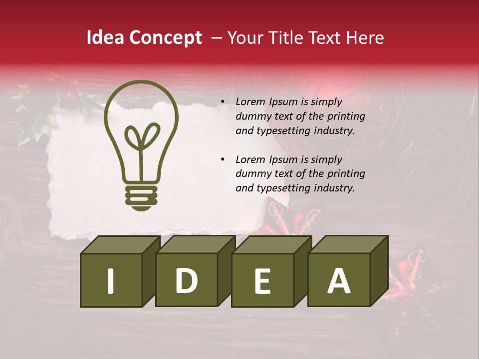 Fire Branch Santa PowerPoint Template