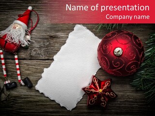 Celebration Xmas Message PowerPoint Template