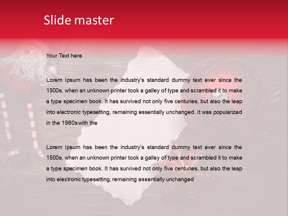 Celebration Xmas Message PowerPoint Template