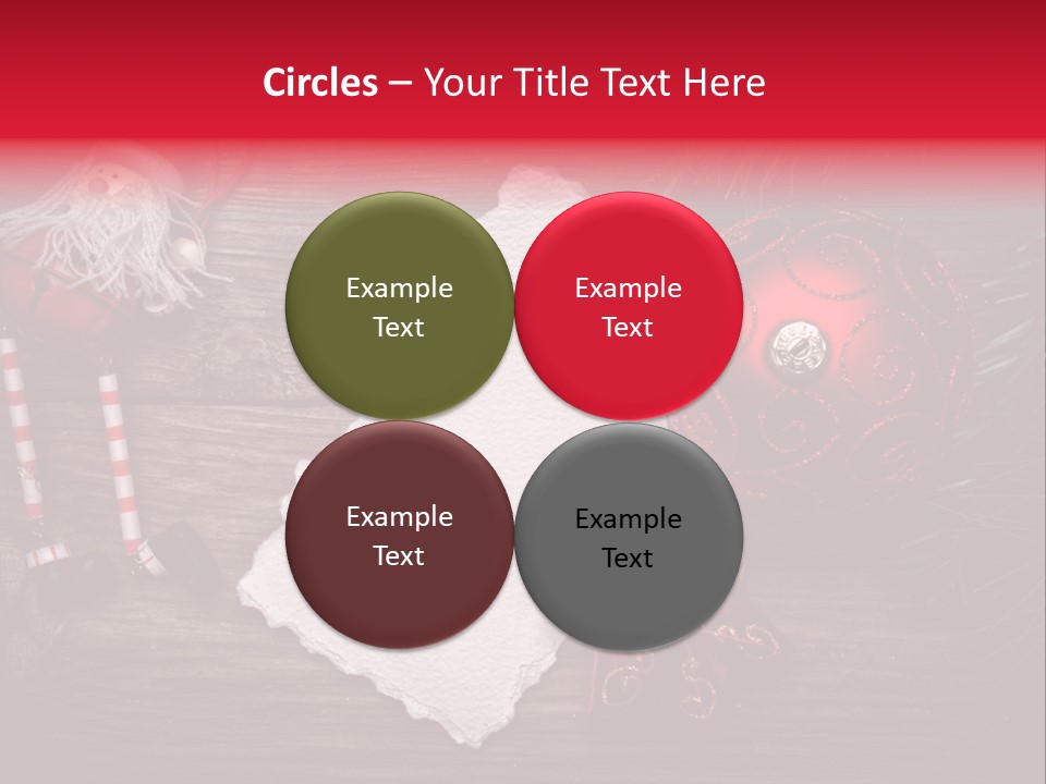 Celebration Xmas Message PowerPoint Template