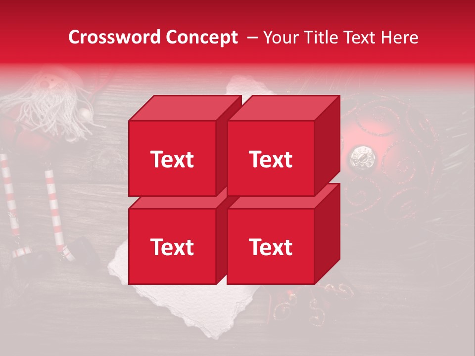 Celebration Xmas Message PowerPoint Template