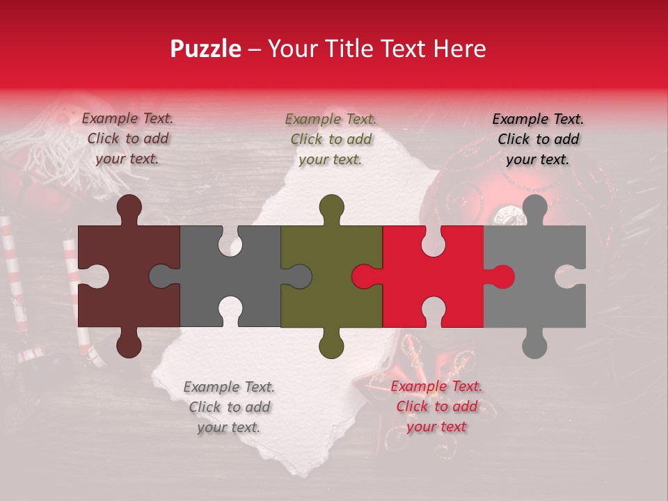 Celebration Xmas Message PowerPoint Template