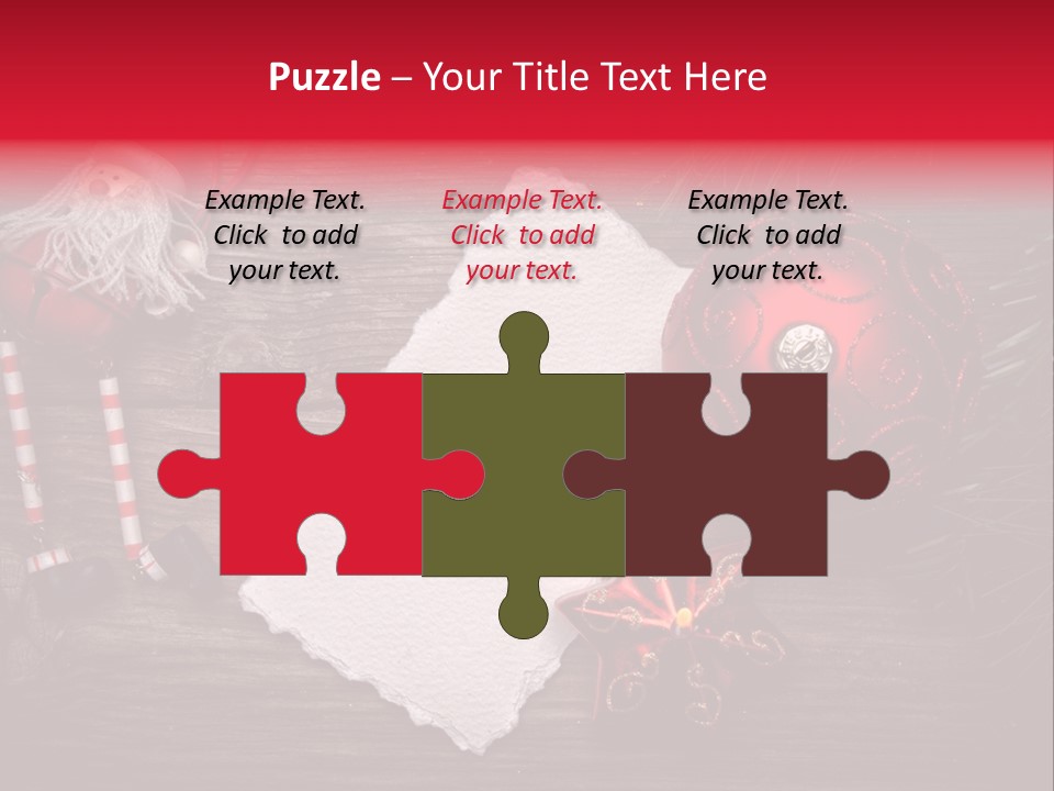 Celebration Xmas Message PowerPoint Template