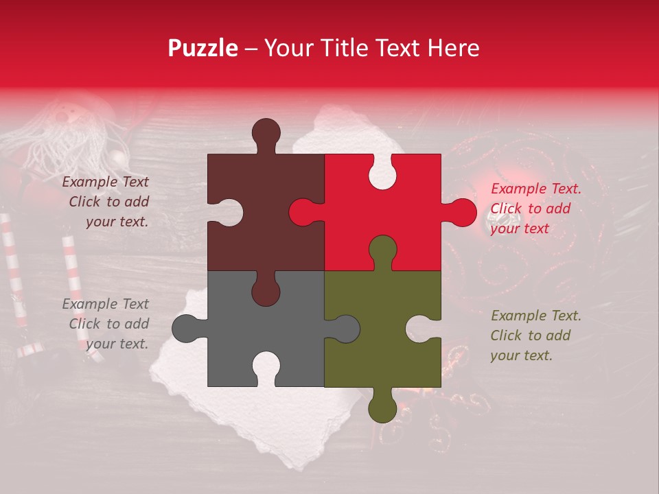 Celebration Xmas Message PowerPoint Template