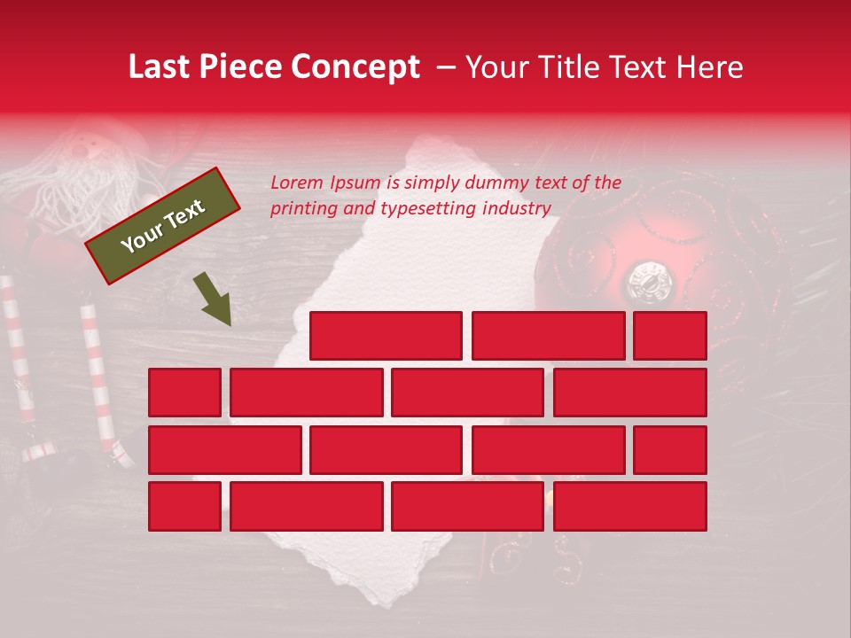 Celebration Xmas Message PowerPoint Template