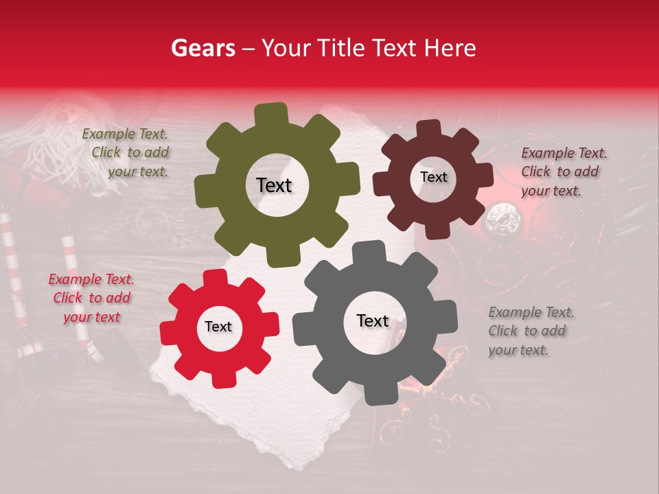 Celebration Xmas Message PowerPoint Template