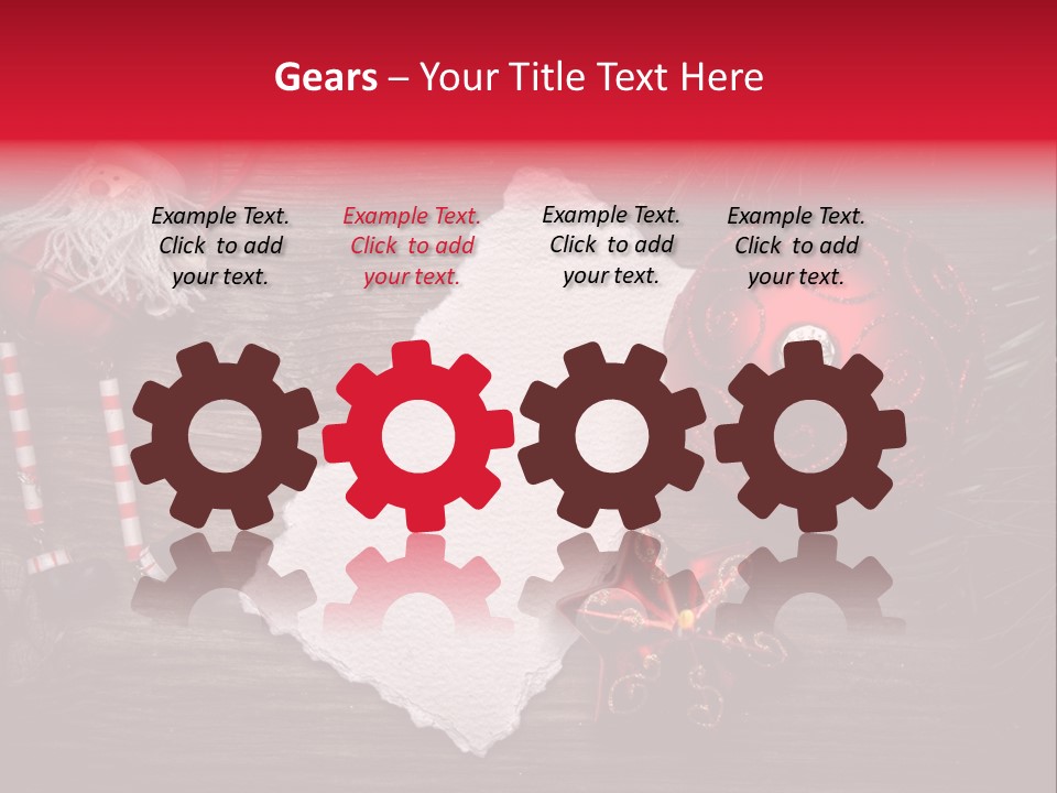 Celebration Xmas Message PowerPoint Template