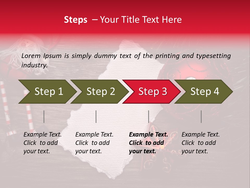 Celebration Xmas Message PowerPoint Template