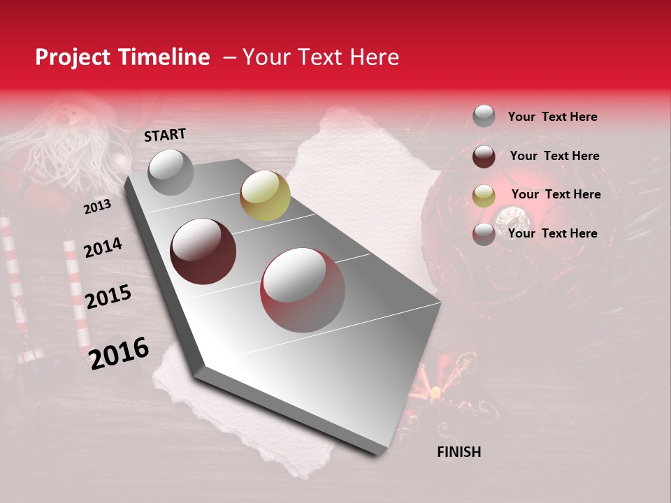 Celebration Xmas Message PowerPoint Template