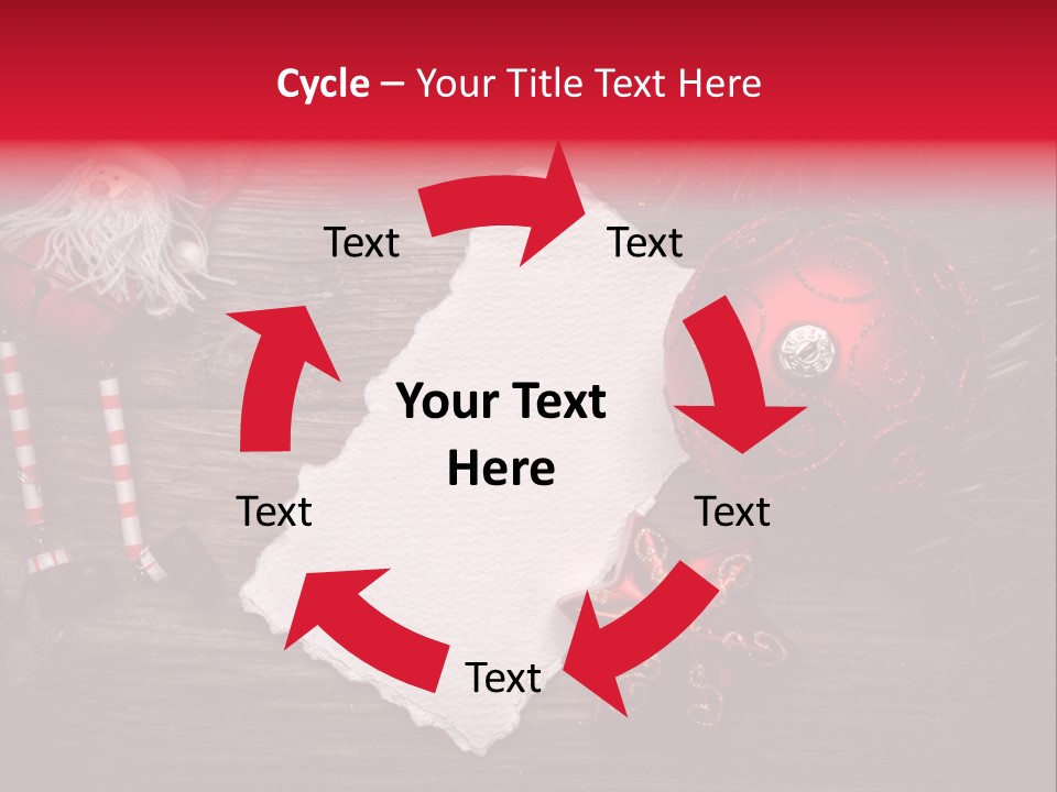 Celebration Xmas Message PowerPoint Template