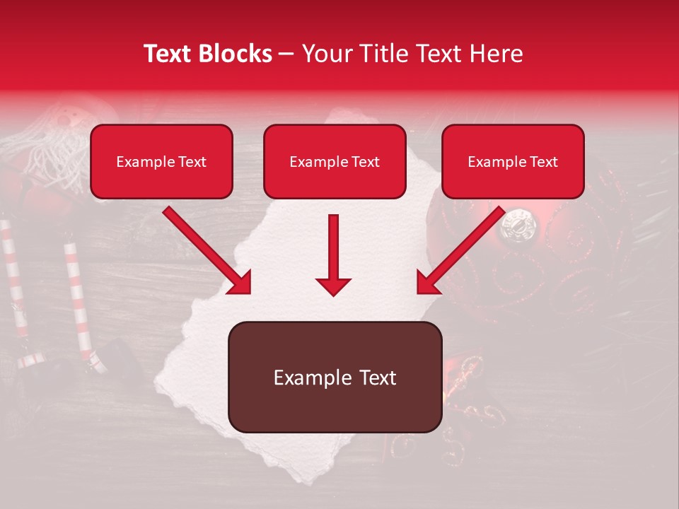 Celebration Xmas Message PowerPoint Template