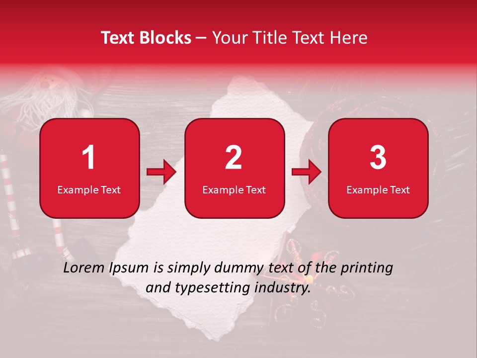 Celebration Xmas Message PowerPoint Template