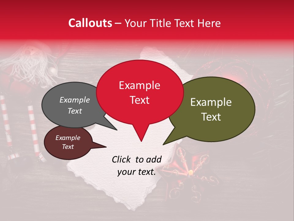 Celebration Xmas Message PowerPoint Template