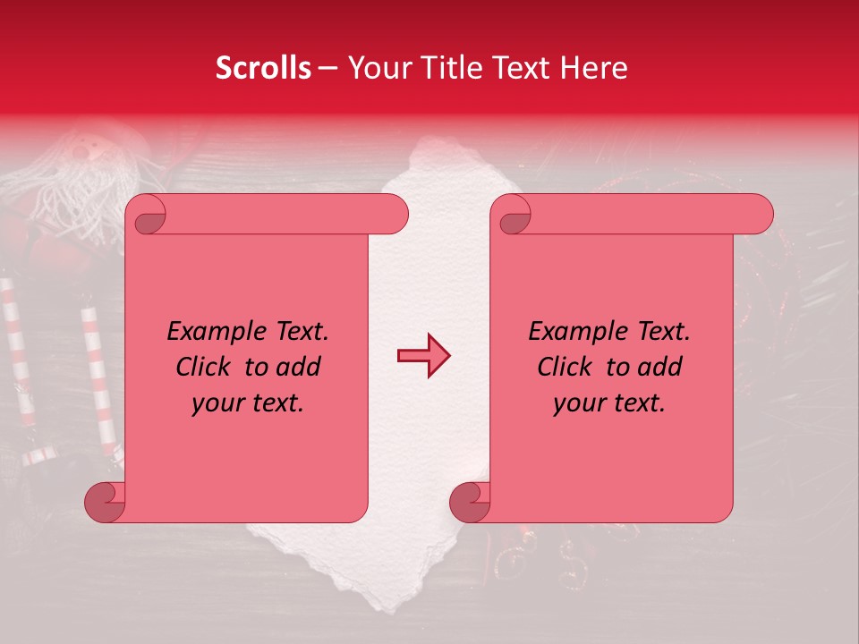 Celebration Xmas Message PowerPoint Template