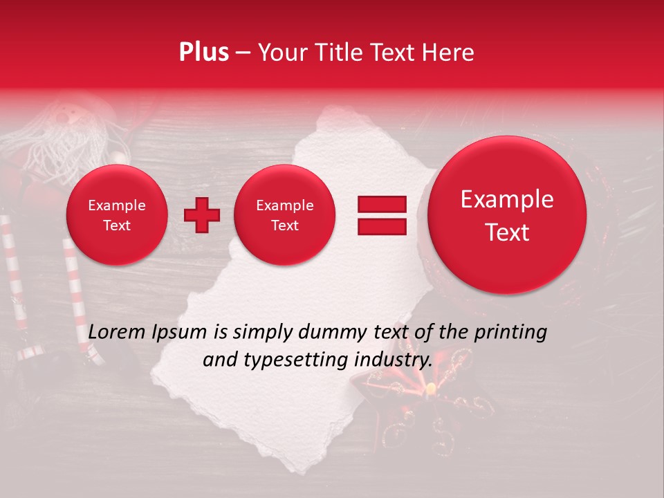 Celebration Xmas Message PowerPoint Template