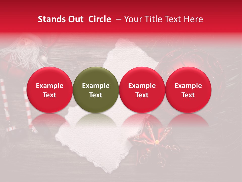 Celebration Xmas Message PowerPoint Template