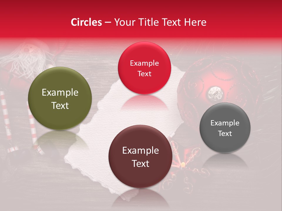 Celebration Xmas Message PowerPoint Template