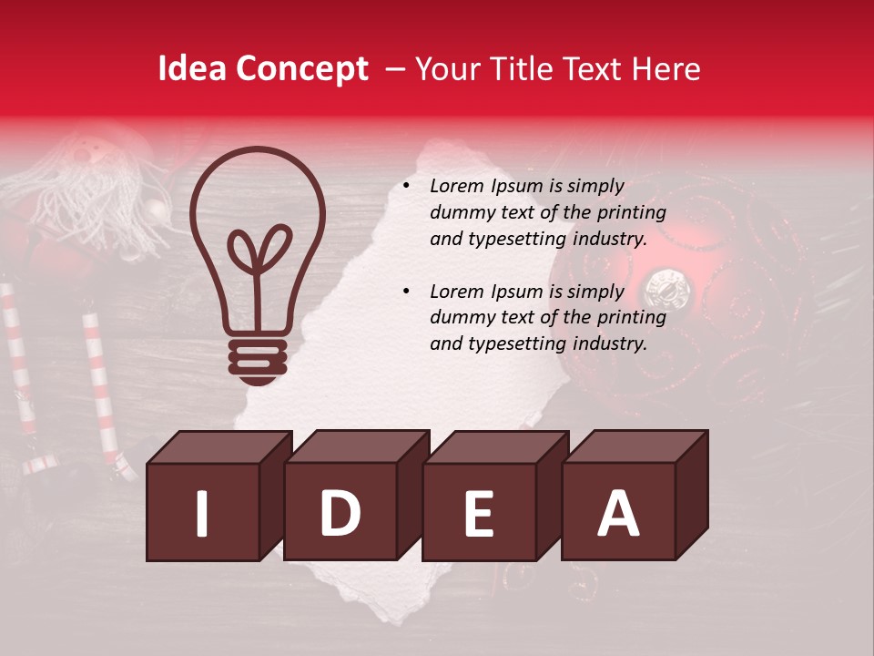 Celebration Xmas Message PowerPoint Template