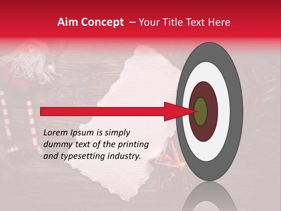 Celebration Xmas Message PowerPoint Template