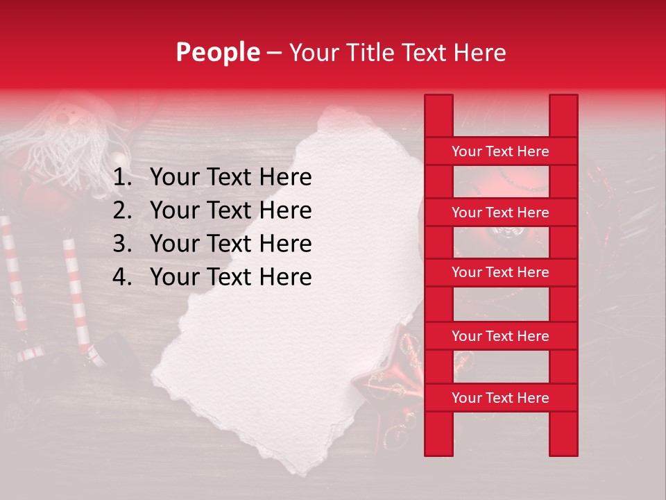 Celebration Xmas Message PowerPoint Template