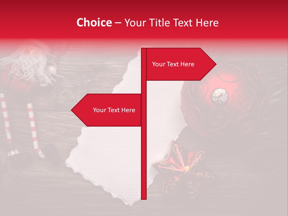 Celebration Xmas Message PowerPoint Template