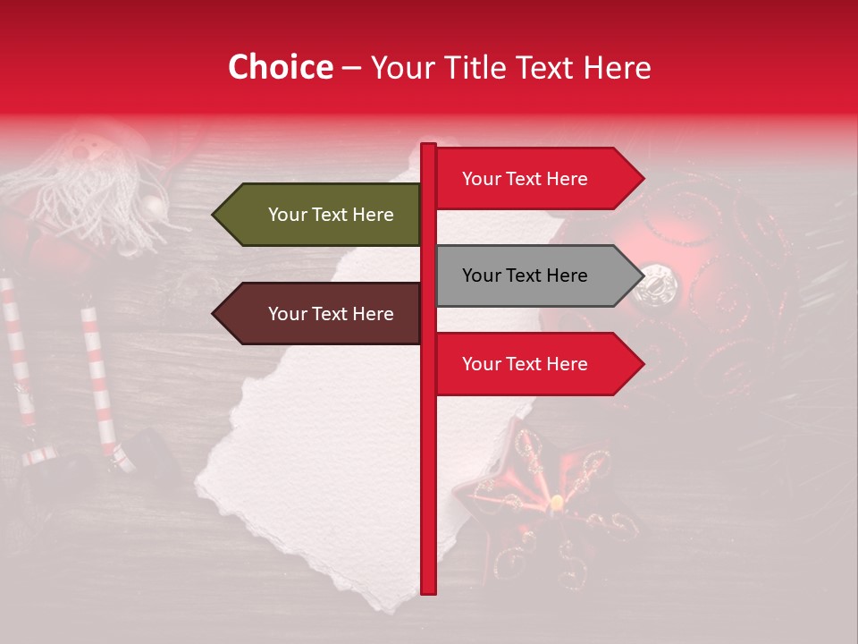 Celebration Xmas Message PowerPoint Template