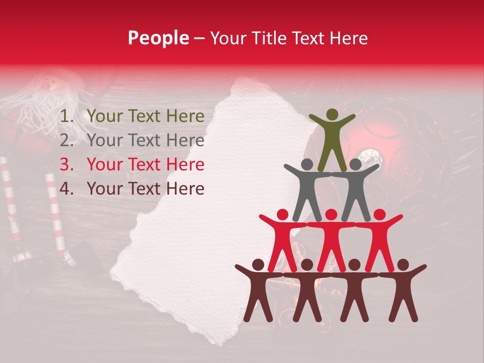 Celebration Xmas Message PowerPoint Template