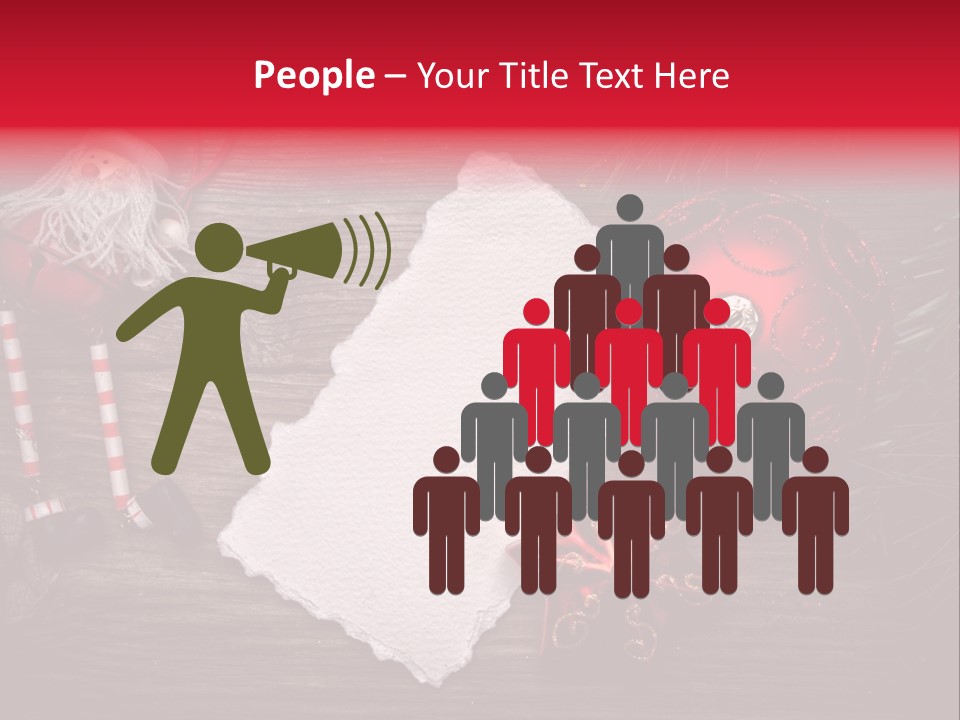 Celebration Xmas Message PowerPoint Template