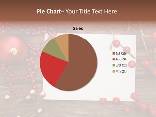 Message Xmas Wooden Board PowerPoint Template